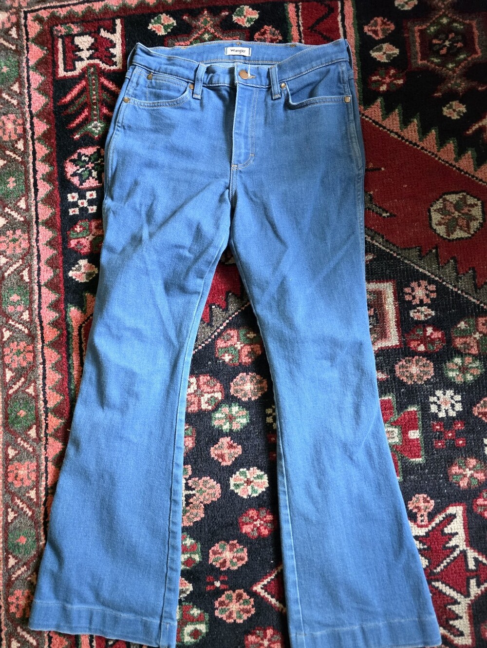Womens Wrangler Exaggerated Boot Jeans Size 28 X 28
